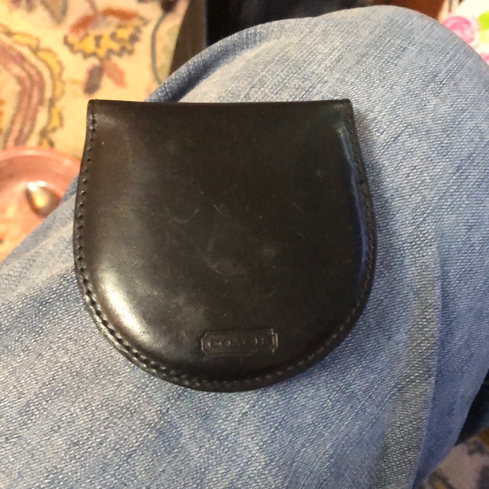 Leather coach slg